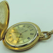 Laden Sie das Bild in den Galerie-Viewer, Vintage Dugena Taschenuhr mit Kette - Handaufzug - Vergoldet