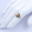 Laden Sie das Bild in den Galerie-Viewer, Vintage Damenring 333er 8 K Gold mit Perle - 50 15,9 mm Ø *