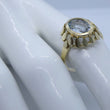 Laden Sie das Bild in den Galerie-Viewer, Vintage Damenring mit Topas / 333er - 8 Karat Gelbgold / Gr-63 20,0 mm Ø *