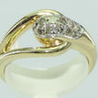 Laden Sie das Bild in den Galerie-Viewer, Vintage Damen Ring 585er Gold mit Diamanten ca. 0.15 ct - 52 16,5 mm Ø