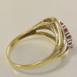 Laden Sie das Bild in den Galerie-Viewer, Vintage Damen-Ring mit 0.20 ct. Diamanten & Rubine 585er 14K Gold 55 17,5 mm Ø*