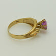 Laden Sie das Bild in den Galerie-Viewer, Vintage Damenring mit Amethyst & Zirkonia/ 375er 9 Karat Gold 62 19,7 mm Ø *