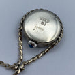 Laden Sie das Bild in den Galerie-Viewer, VINTAGE BLUMUS KETTENUHR -925ER SILBER MIT KETTE-HANDAUFZUG- Defekt