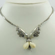 Laden Sie das Bild in den Galerie-Viewer, Vintage Damen Trachtenschmuck Collier 835er Silber ,,Eichenblattdekor''
