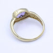 Laden Sie das Bild in den Galerie-Viewer, Vintage Damenring mit Amethyst / 333er 8 Karat Gelbgold - 56 17,8 mm Ø