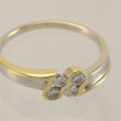 Laden Sie das Bild in den Galerie-Viewer, Vintage Damen-Ring mit 0.25ct. Diamanten / 585er 14 Karat Gold - 55 17,5 mm Ø