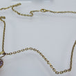 Laden Sie das Bild in den Galerie-Viewer, Gold Kette mit Anhänger Amethyst & Diamanten 0.06 ct Gelbgold 333er 8 Karat