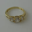 Laden Sie das Bild in den Galerie-Viewer, Damen-Ring - mit Zirkonia / 925er Silber - vergoldet