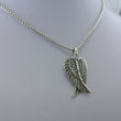 Laden Sie das Bild in den Galerie-Viewer, Silberkette mit Engelsflügeln / 925er Silber / ca. 40 cm
