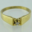 Laden Sie das Bild in den Galerie-Viewer, Vintage Ring mit 0.05 ct Diamant / 585er 14 Gold Karat 59 18,8 mm Ø *