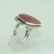 Laden Sie das Bild in den Galerie-Viewer, Vintage Damenring 925er Silber mit Rosenquarz 55 17,5 mm Ø