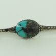Laden Sie das Bild in den Galerie-Viewer, Vintage Brosche 925er Silber mit Türkis & Markasiten