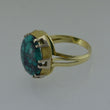 Laden Sie das Bild in den Galerie-Viewer, Vintage Damenring mit Türkis / 750er - 18 Karat Gold 61 19,4 mm Ø *