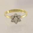 Laden Sie das Bild in den Galerie-Viewer, Vintage Damen-Ring mit Diamanten 0.40ct 585er 14 Karat Gold - 50 15,9 mm Ø *
