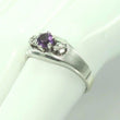 Laden Sie das Bild in den Galerie-Viewer, Vintage Damen Ring 585er Gold mit Diamant & Amethyst 0.50 ct - 53 16,8 mm Ø *
