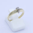 Laden Sie das Bild in den Galerie-Viewer, Damenring 585er - 14 Karat Gelbgold mit Brilliant ca. 0.05 ct. / 51 16,2 mm Ø