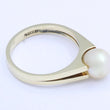 Laden Sie das Bild in den Galerie-Viewer, Vintage Damenring mit Perle / 585er - 14 Karat Gelbgold - 55 17,5 mm Ø