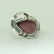 Laden Sie das Bild in den Galerie-Viewer, Vintage Damenring 925er Silber mit Rosenquarz 55 17,5 mm Ø