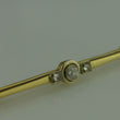 Laden Sie das Bild in den Galerie-Viewer, Vintage Anstecknadel -Brosche mit Diamanten 585er - 14 Karat Gelbgold