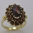 Laden Sie das Bild in den Galerie-Viewer, Vintage Damenring mit Granat / 333er 8 Karat Gold 48 15,3 mm Ø *