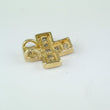 Laden Sie das Bild in den Galerie-Viewer, Vintage Kreuz - Anhänger mit Zirkonia / 333er - 8 Karat Gelbgold