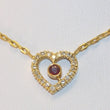 Laden Sie das Bild in den Galerie-Viewer, Vintage Collier mit Brillanten 0,50 ct & Rubin 750er 18 Karat Gold 42 cm