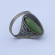 Laden Sie das Bild in den Galerie-Viewer, Vintage Damen Ring mit Achat / 835er Silber - 61 19,4 mm Ø