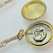 Laden Sie das Bild in den Galerie-Viewer, Taschenuhr Majestic - Handaufzug - vergoldet - mit Kette