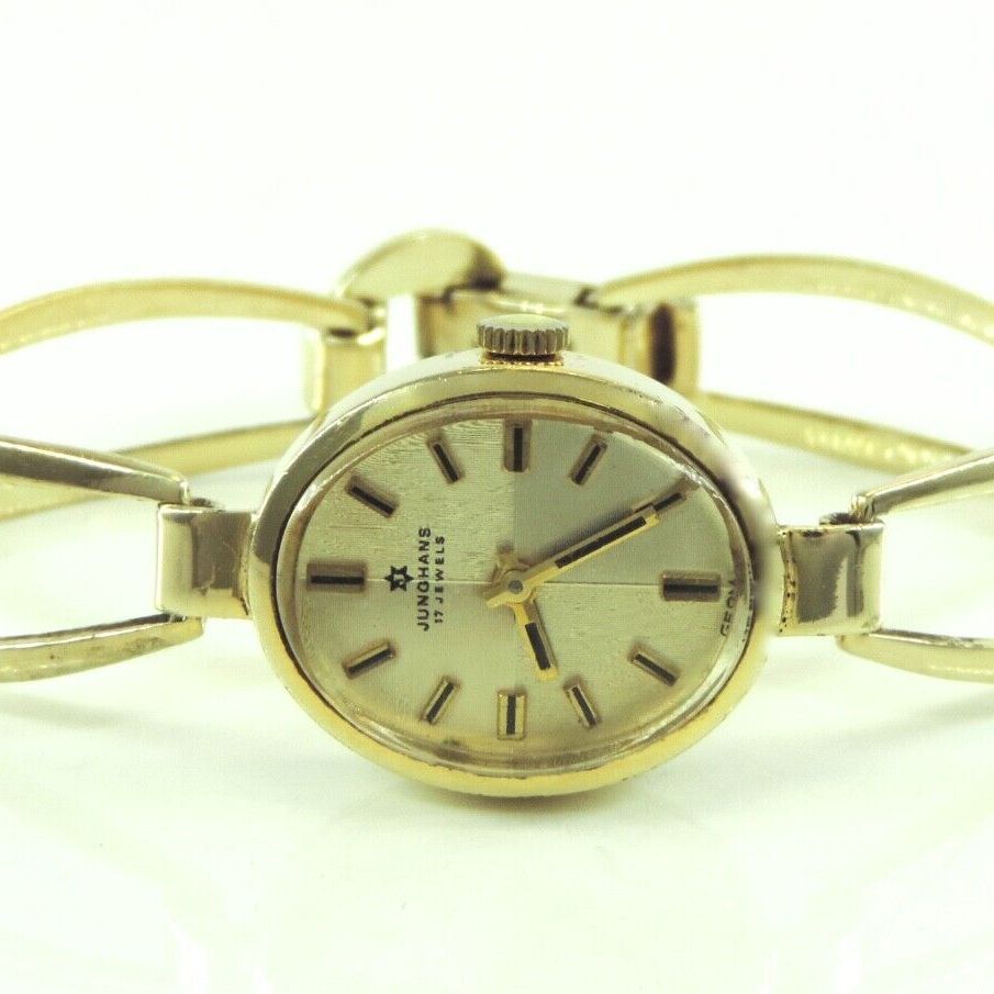 Junghans 17 Jewels Damenuhr/ Handaufzug 835er Silber