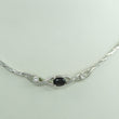 Laden Sie das Bild in den Galerie-Viewer, Vintage Collier 835er Silber mit Zirkonia & Onyx