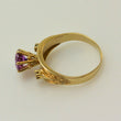Laden Sie das Bild in den Galerie-Viewer, Vintage Damenring mit Amethyst & Zirkonia/ 375er 9 Karat Gold 62 19,7 mm Ø *