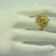 Laden Sie das Bild in den Galerie-Viewer, Vintage Damenring mit ca, 1,50 ct. Diamanten / 375er 9 K Gold - 59 18,8 mm Ø*