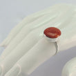 Laden Sie das Bild in den Galerie-Viewer, Ring mit Koralle, 925er Silber - Grösse 57 18,1 mm Ø