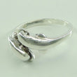 Laden Sie das Bild in den Galerie-Viewer, Damenring Delfine 925er Silber 59 18,8 mm Ø