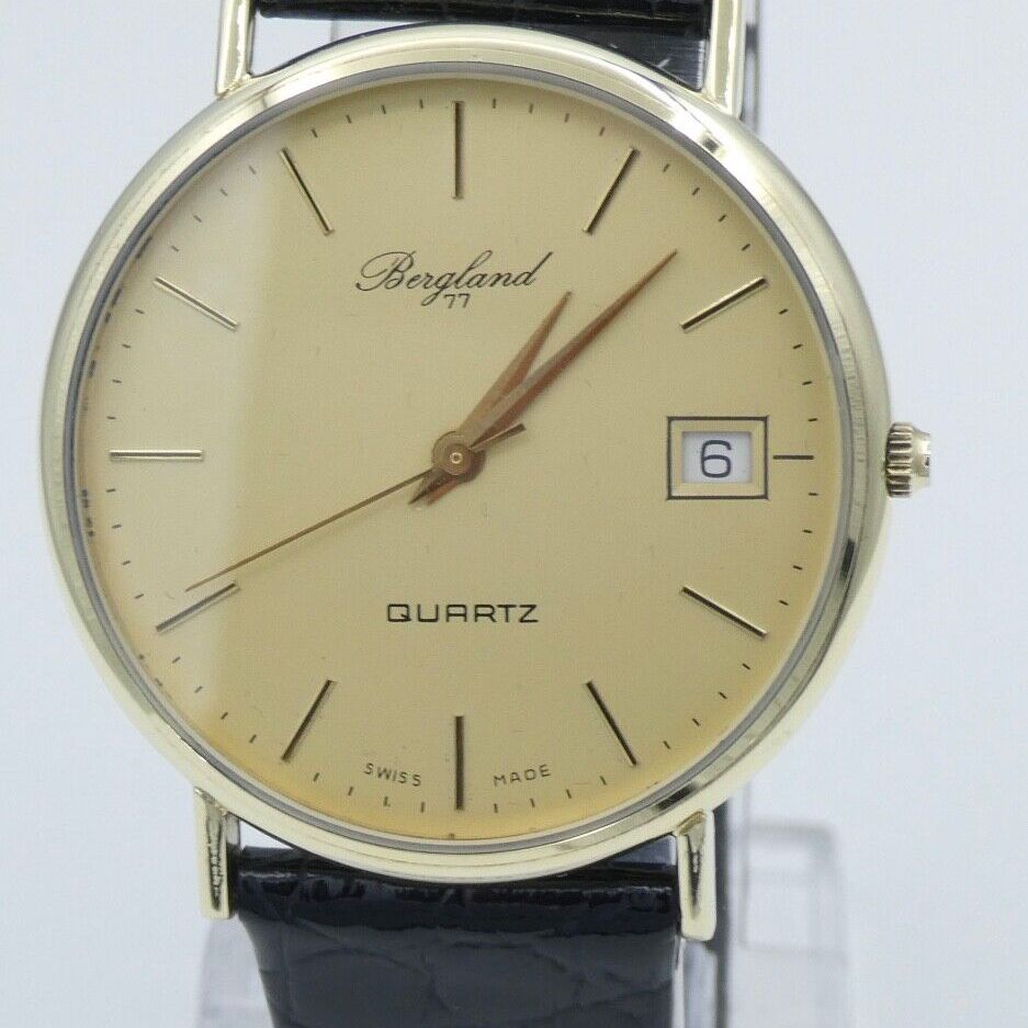 Armband 14 Karat Gold Uhr Herren 14-Karat-585-Golduhr Mit Armband