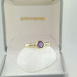 Laden Sie das Bild in den Galerie-Viewer, Vintage Damen-Ring mit Amethyst / 333er - 8 Karat Gelbgold - 58 18,4 mm Ø *