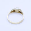Laden Sie das Bild in den Galerie-Viewer, Vintage Damenring mit Perle / 333er - 8 Karat Gelbgold - 58 18,4 mm Ø
