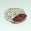 Laden Sie das Bild in den Galerie-Viewer, Vintage Damenring Silber 925er mit Karneol 59 18,8 mm Ø