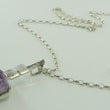 Laden Sie das Bild in den Galerie-Viewer, Vintage 925er Silber Damen Halskette & Anhänger mit Amethyst 835er Silber