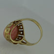 Laden Sie das Bild in den Galerie-Viewer, Vintage Damen Ring mit Rosenquarz 333er - 8 Karat Gelbgold - 55 17,5 mm Ø *