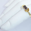Laden Sie das Bild in den Galerie-Viewer, Vintage Damenring mit Granat 585er 14 Karat Gelbgold - 54 17,2 mm Ø *
