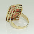 Laden Sie das Bild in den Galerie-Viewer, Vintage Damenring mit Rosenquarz / Gelbgold 585er 14 Karat / 58 18,4 mm Ø *
