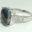 Laden Sie das Bild in den Galerie-Viewer, Vintage Damen Ring mit Zirkonia & Quarzstein / 925er Silber - 57 18,1 mm Ø