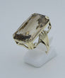 Laden Sie das Bild in den Galerie-Viewer, Vintage Damen Ring mit Rauchquarz 585er - 14 K Gold Gr. 55 (17,5 mm Ø)