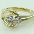 Laden Sie das Bild in den Galerie-Viewer, Vintage Damen Ring 585er Gold mit Diamanten ca. 0.15 ct - 52 16,5 mm Ø