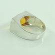 Laden Sie das Bild in den Galerie-Viewer, Vintage Damenring mit Citrin / 925er Silber 58 18,4 mm Ø