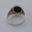Laden Sie das Bild in den Galerie-Viewer, Vintage Unisex Ring Onyx / 835 Silber 60 19,1 mm Ø