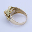 Laden Sie das Bild in den Galerie-Viewer, GRANDEL-RING GOLD 585er 14 KARAT EICHELDEKOR JAGDSCHMUCK Größe 64 20,3 mm Ø