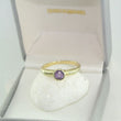 Laden Sie das Bild in den Galerie-Viewer, Vintage Damen-Ring mit Amethyst / 333er - 8 Karat Gelbgold - 58 18,4 mm Ø *