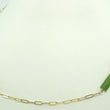 Laden Sie das Bild in den Galerie-Viewer, Vintage Damen Kette mit Jade / 333er - 8 Karat Gelbgold / ca. 76 cm